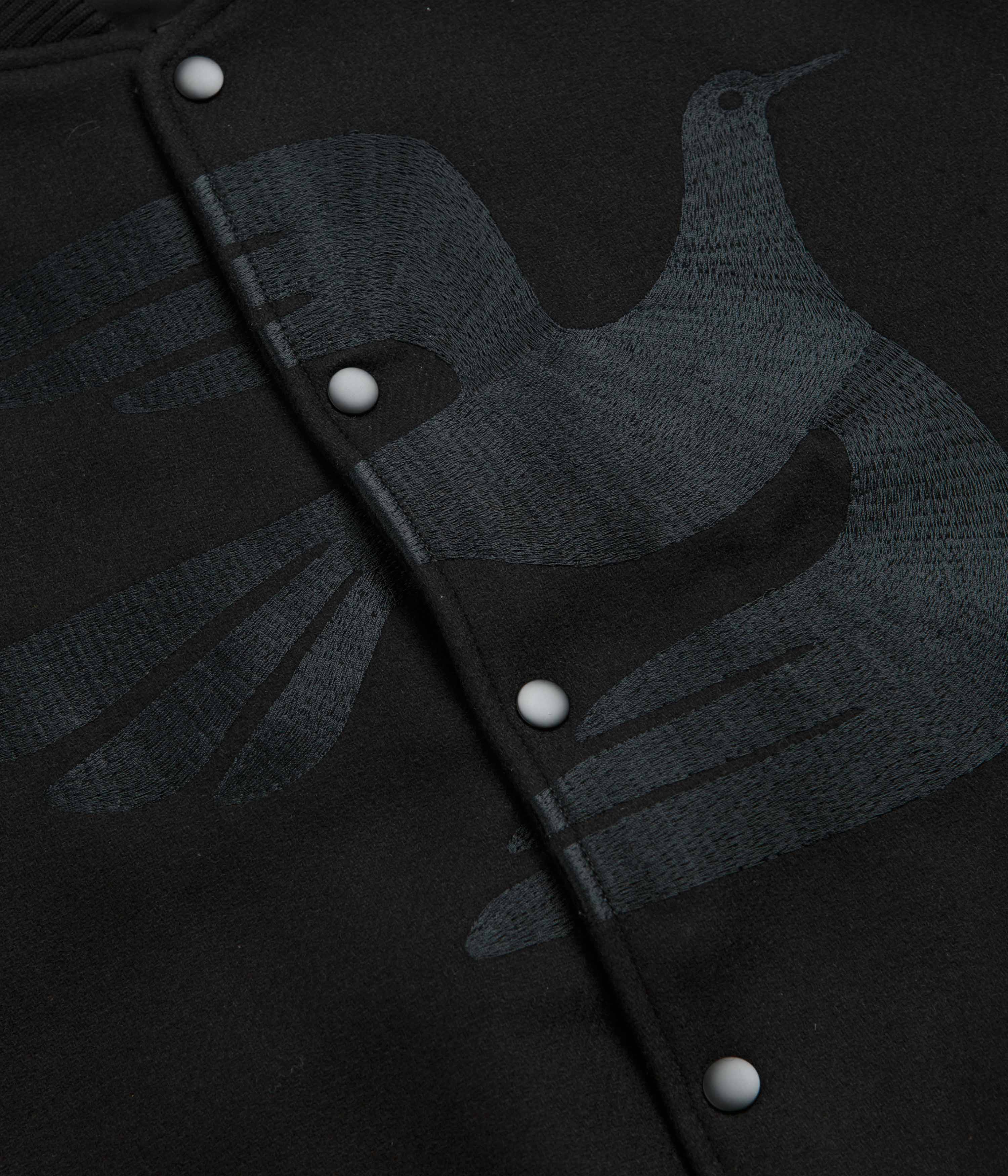 by Parra Not Movie Quality Varsity Jacket - Black
