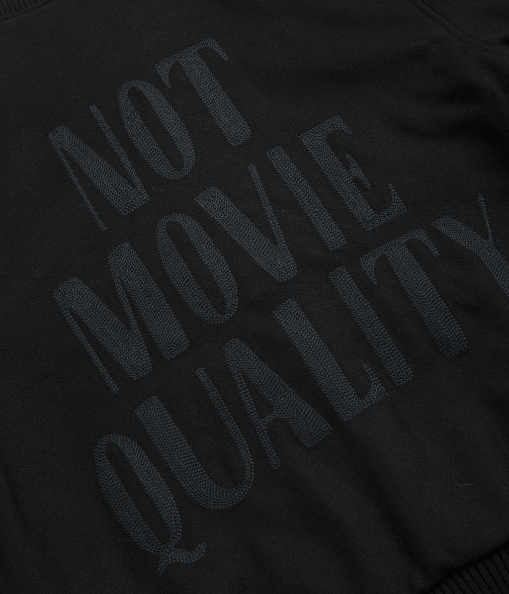 by Parra Not Movie Quality Varsity Jacket - Black