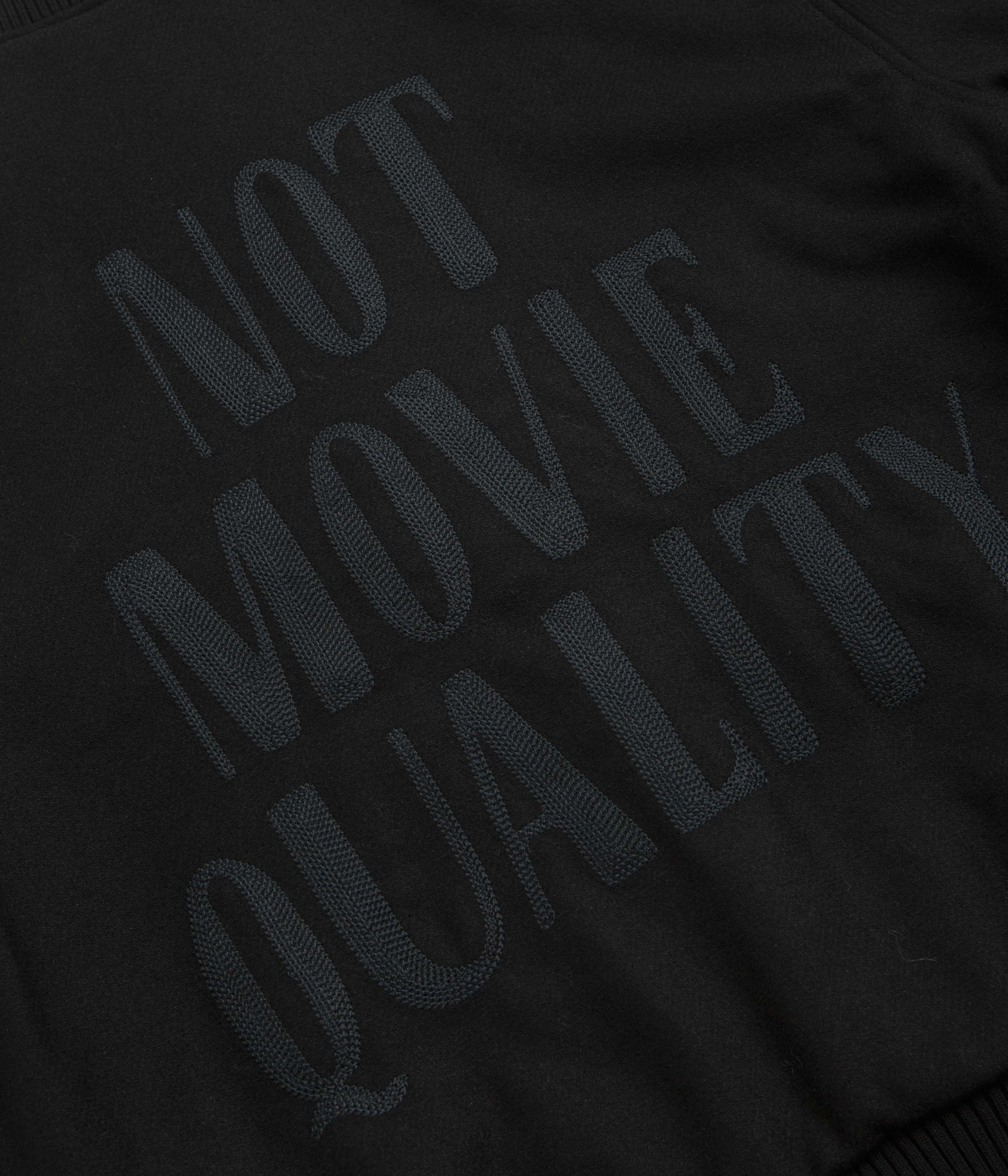 by Parra Not Movie Quality Varsity Jacket - Black