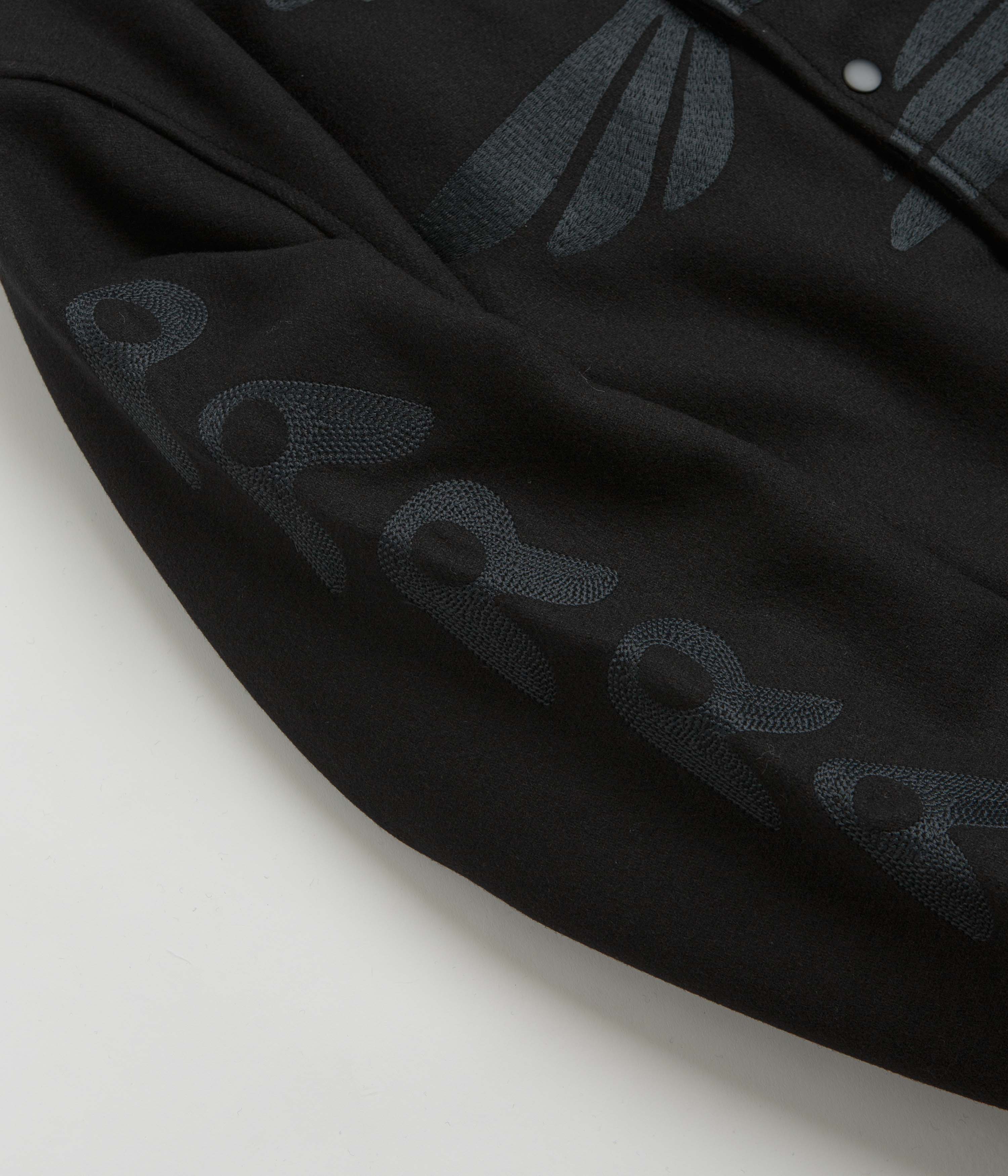 by Parra Not Movie Quality Varsity Jacket - Black