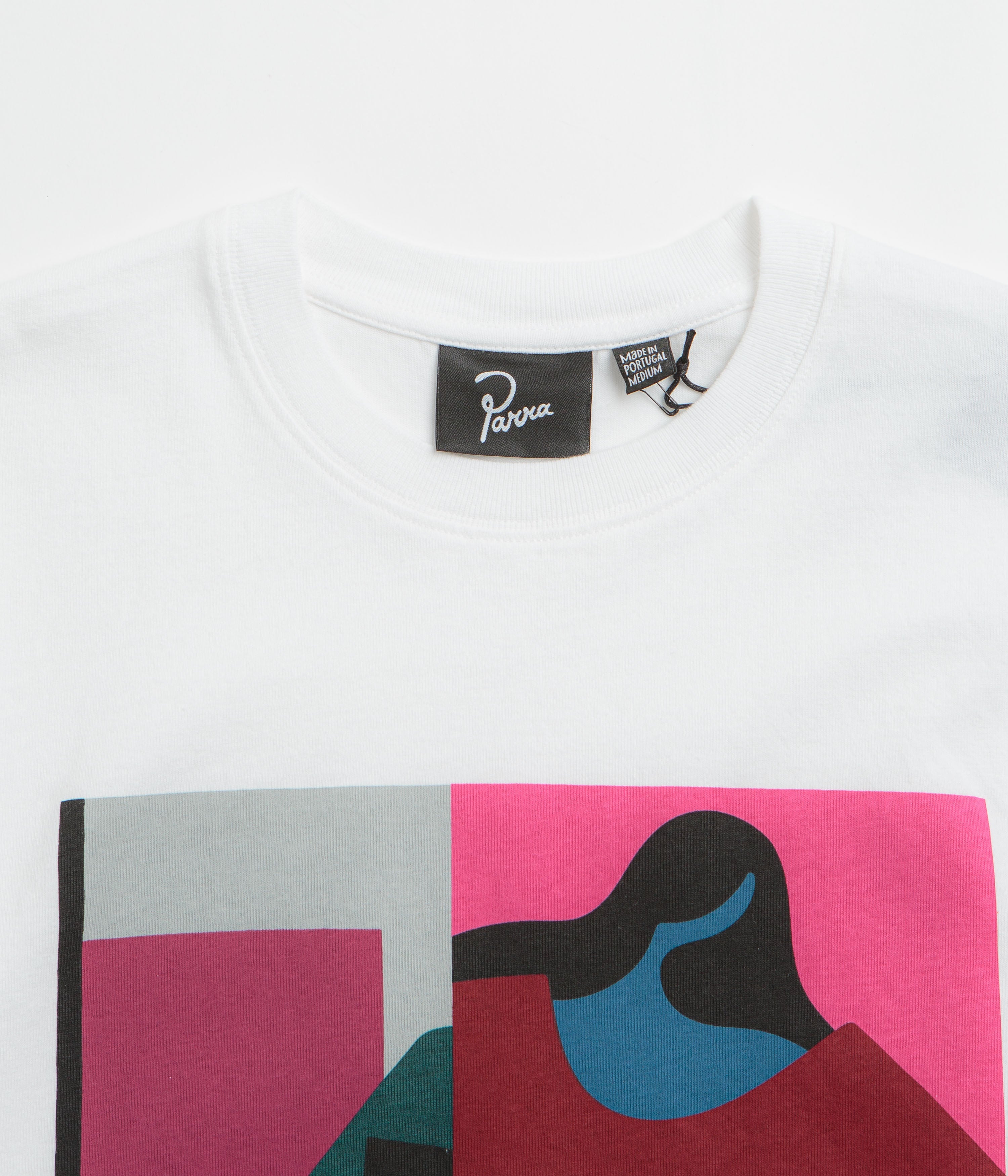 by Parra Reading The Square T-Shirt - White