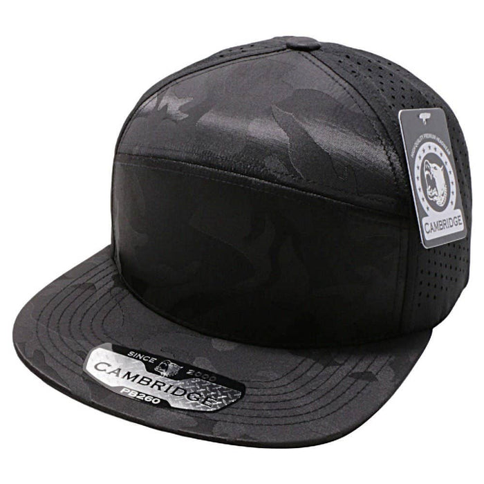 CAMBRIDGE CAMO CAMPER PERSNAPBACK FORATED HATS
