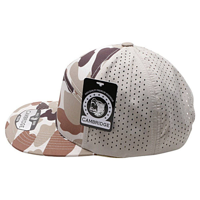 CAMBRIDGE CAMO CAMPER PERSNAPBACK FORATED HATS
