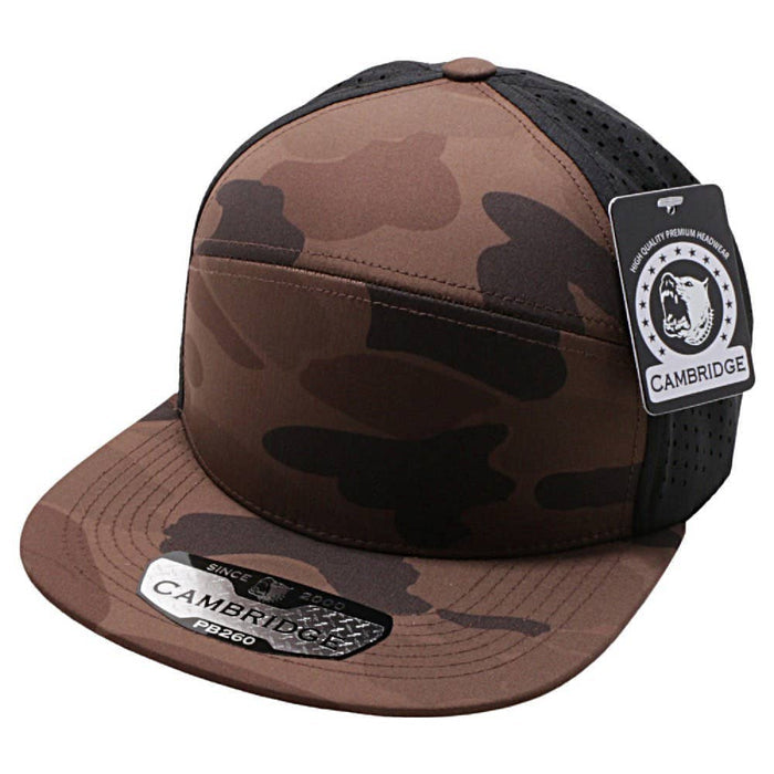 CAMBRIDGE CAMO CAMPER PERSNAPBACK FORATED HATS