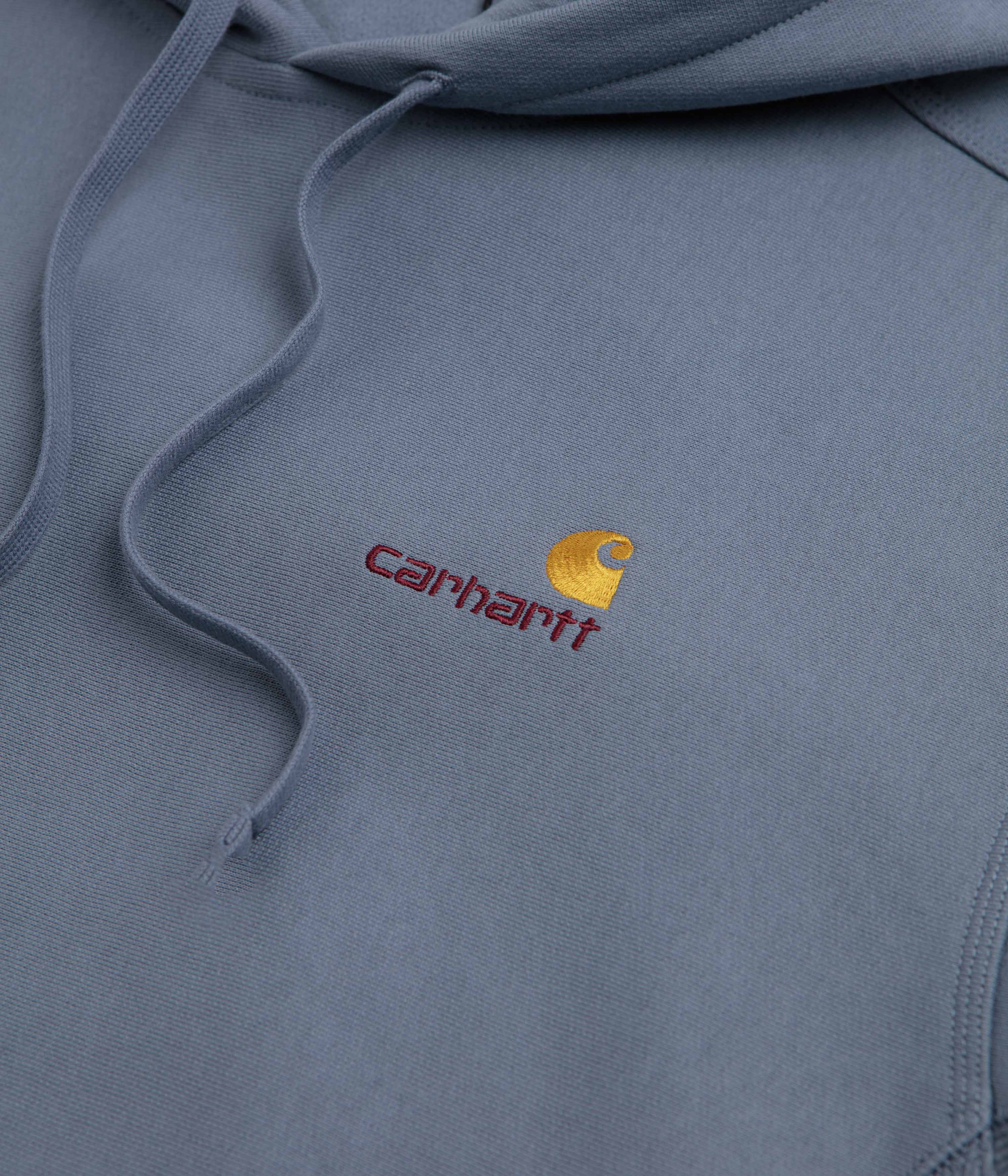Carhartt American Script Hoodie - Shady Blue