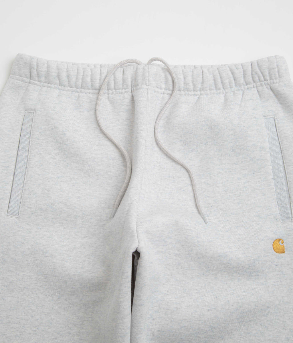 Carhartt Chase Sweatpants - Ash Heather / Gold