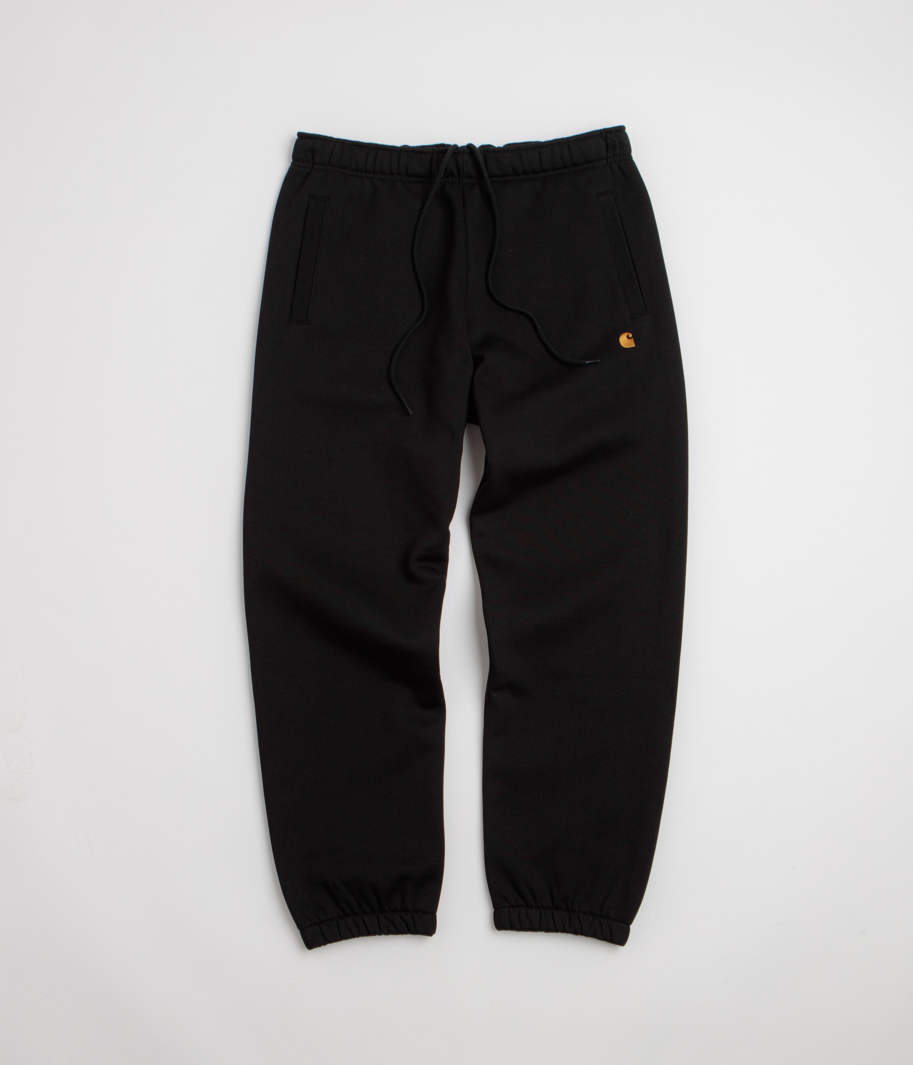 Carhartt Chase Sweatpants - Black / Black / Gold