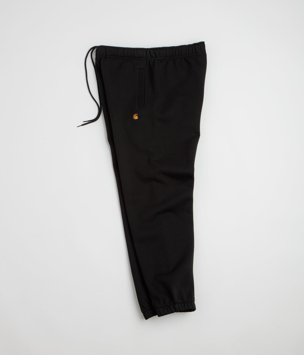 Carhartt Chase Sweatpants - Black / Black / Gold