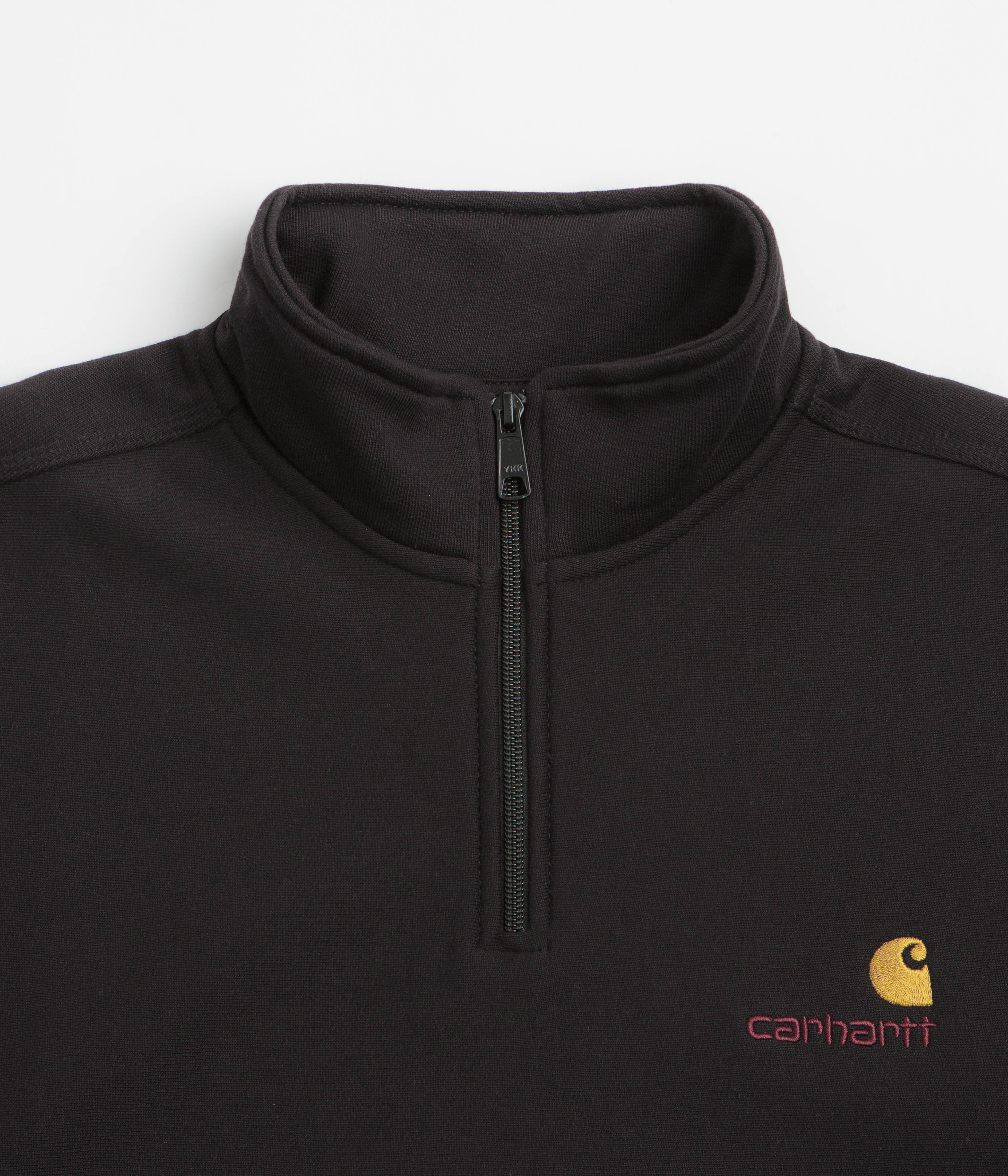 Carhartt Half Zip American Script Sweatshirt - Black