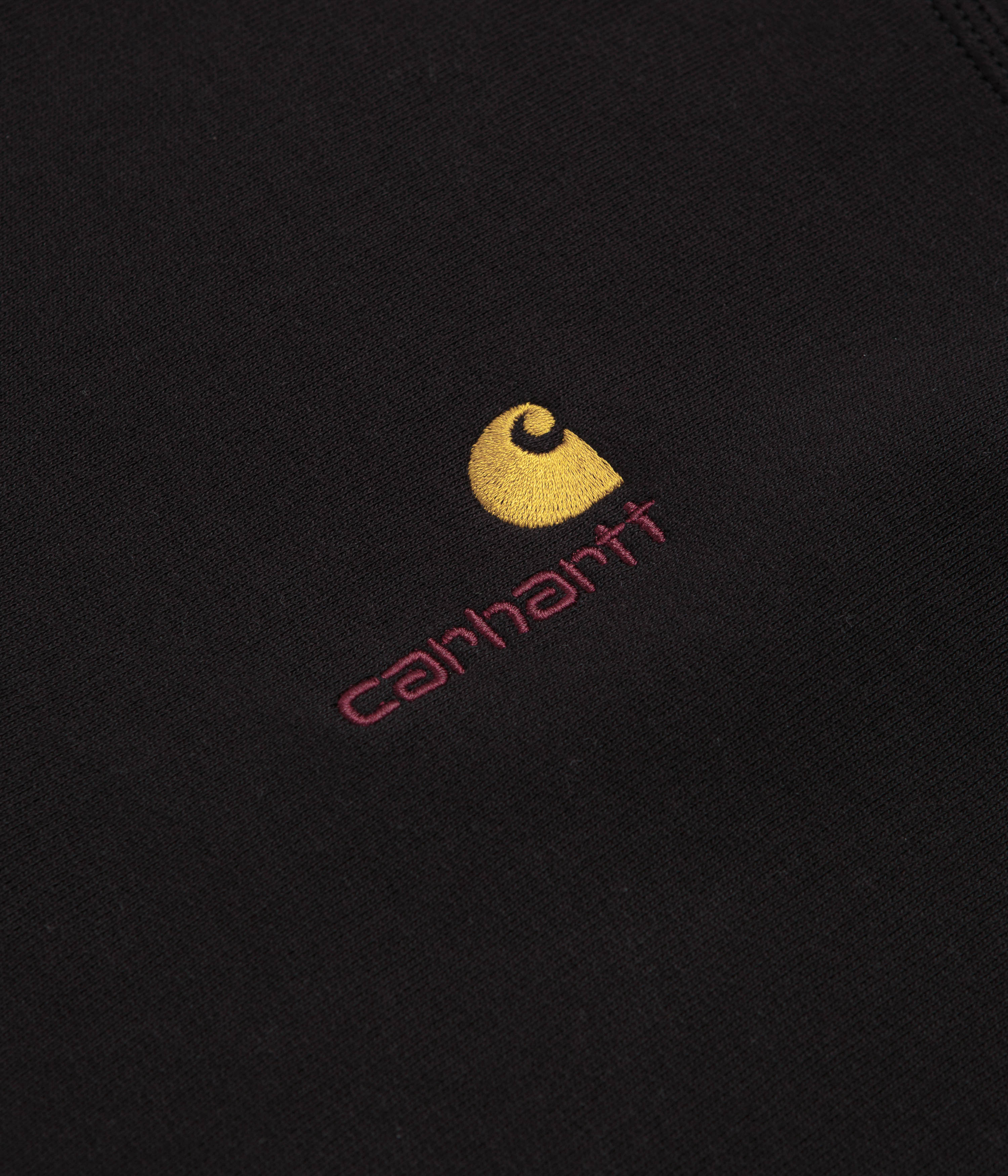 Carhartt Half Zip American Script Sweatshirt - Black