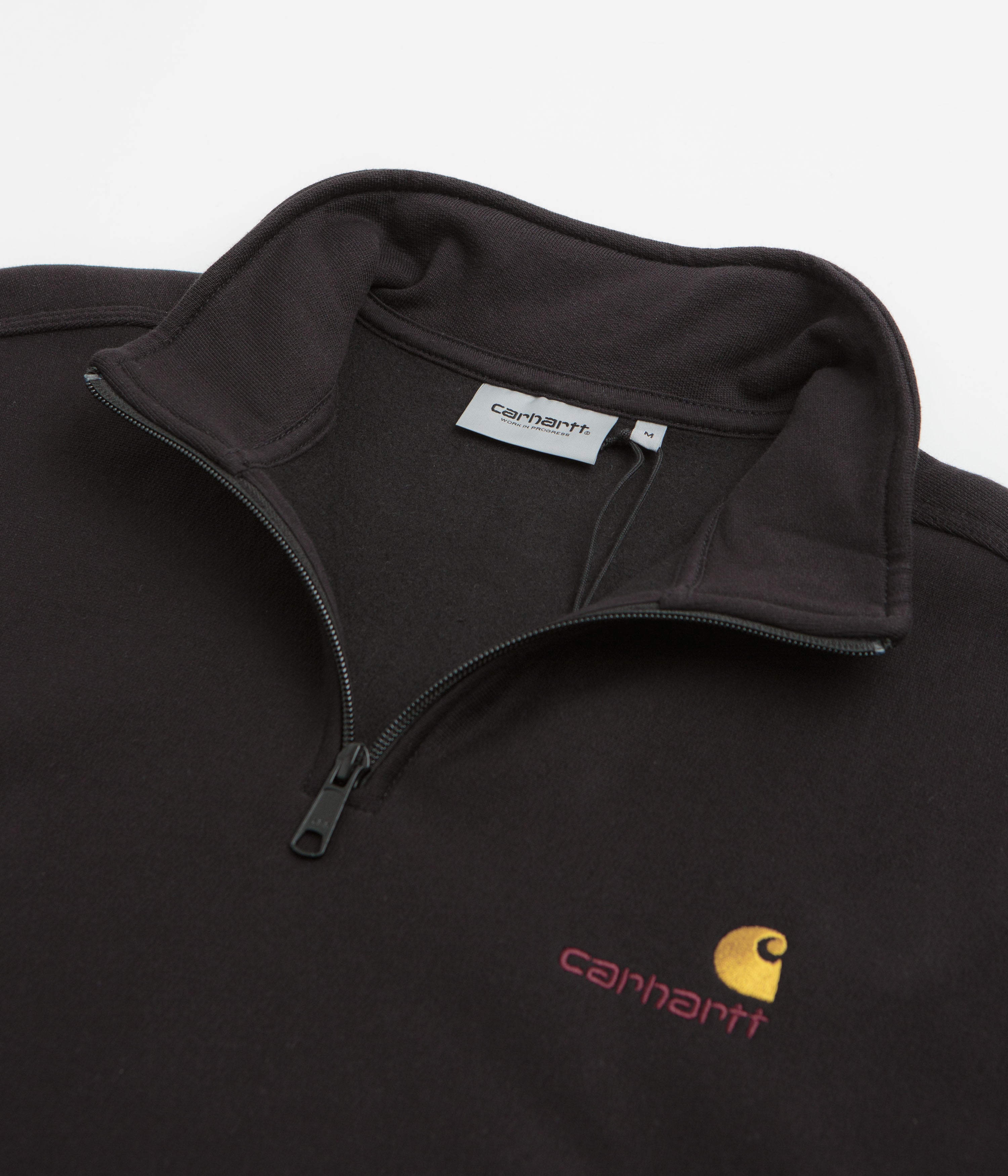 Carhartt Half Zip American Script Sweatshirt - Black