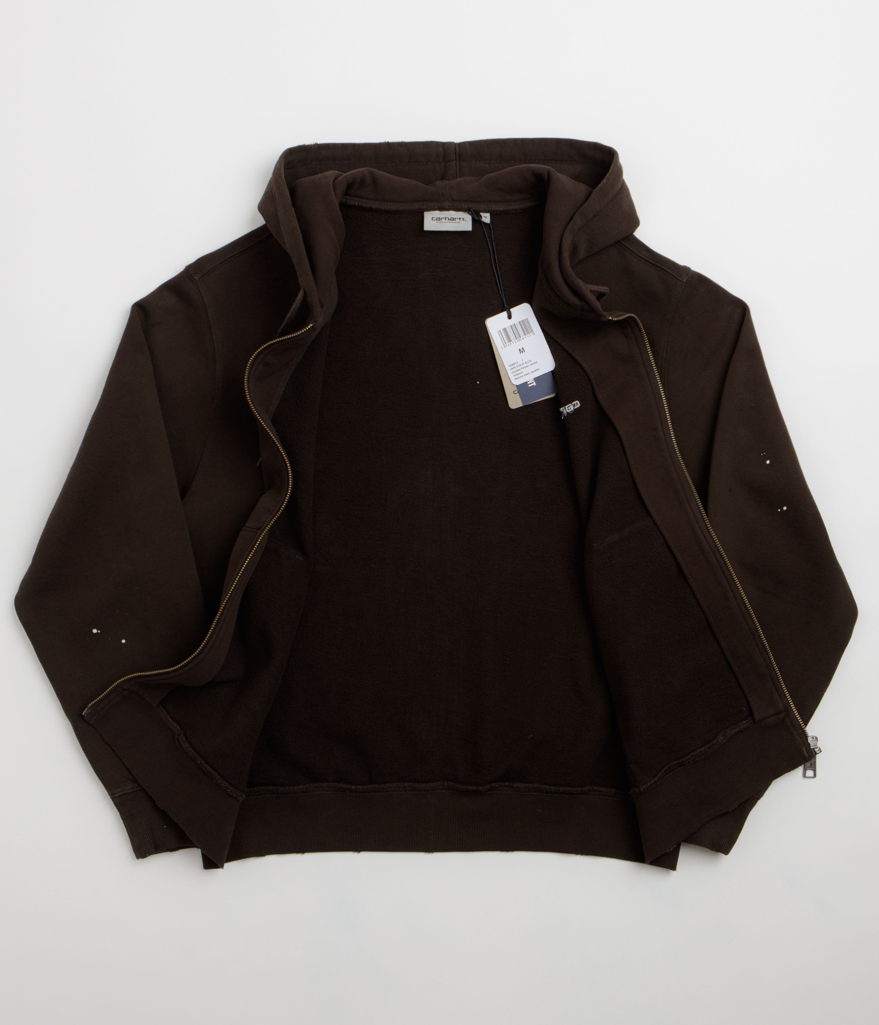 Carhartt Hooded Painter Jacket - Tobacco Destroy Wash / Splatter
