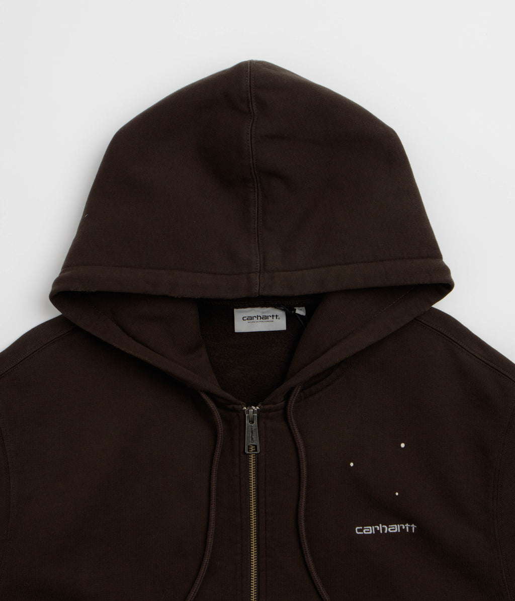 Carhartt Hooded Painter Jacket - Tobacco Destroy Wash / Splatter