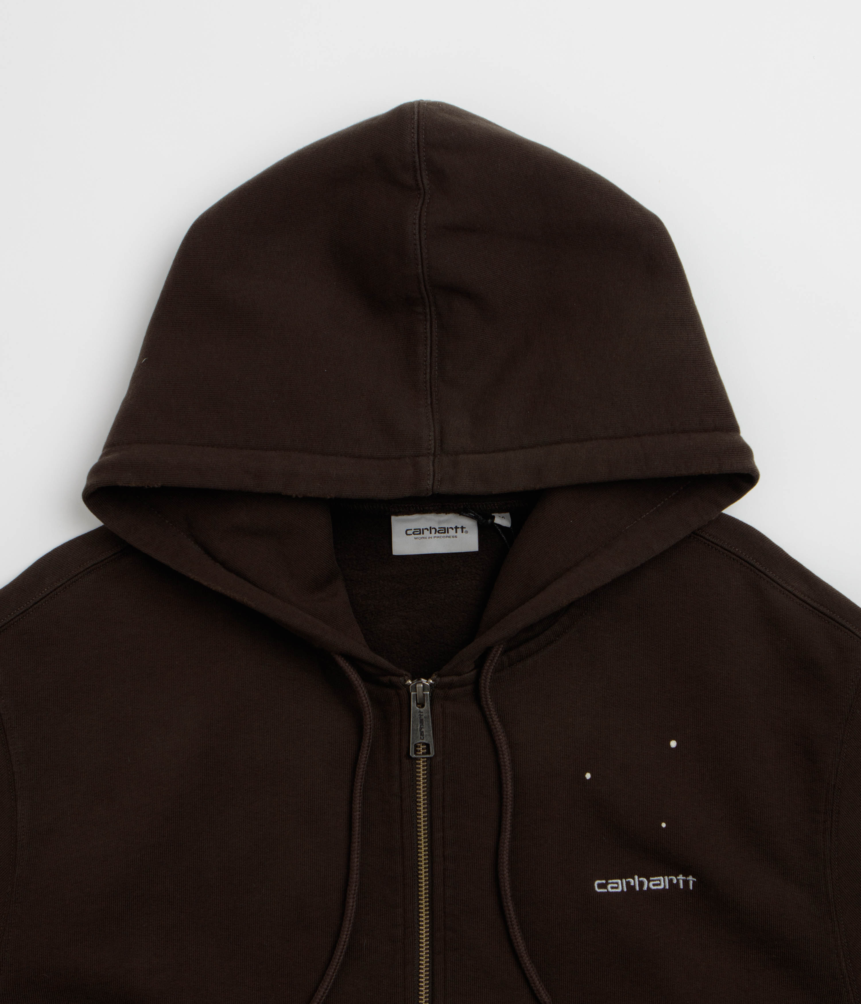 Carhartt Hooded Painter Jacket - Tobacco Destroy Wash / Splatter
