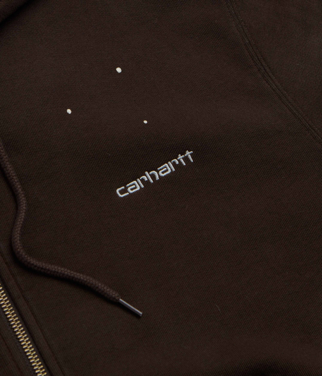 Carhartt Hooded Painter Jacket - Tobacco Destroy Wash / Splatter