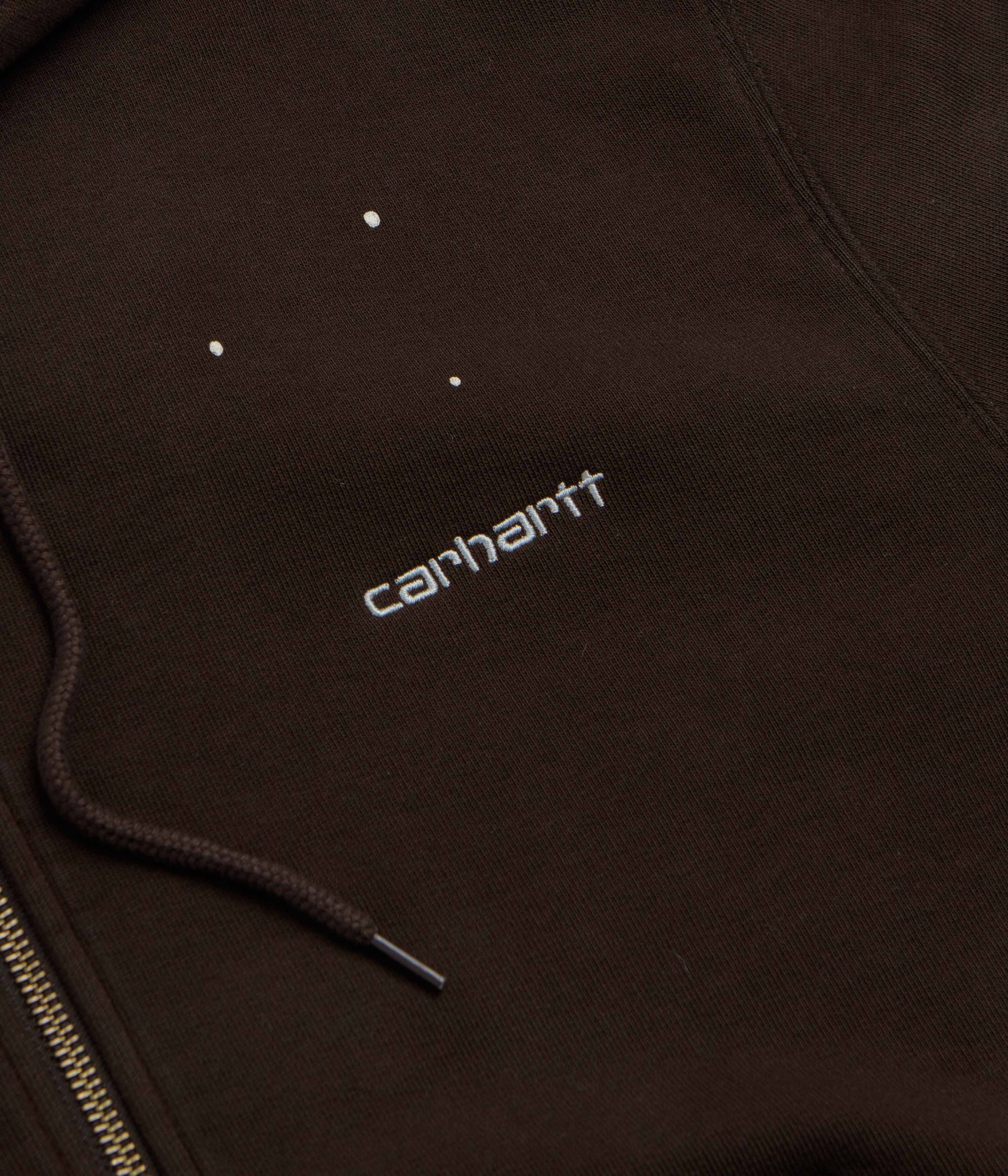 Carhartt Hooded Painter Jacket - Tobacco Destroy Wash / Splatter