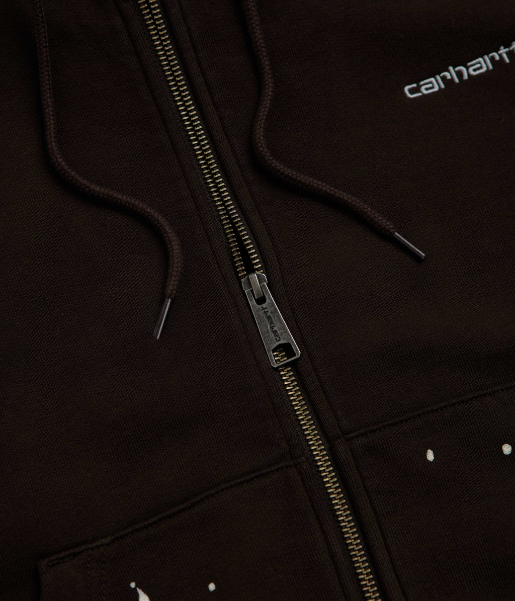Carhartt Hooded Painter Jacket - Tobacco Destroy Wash / Splatter