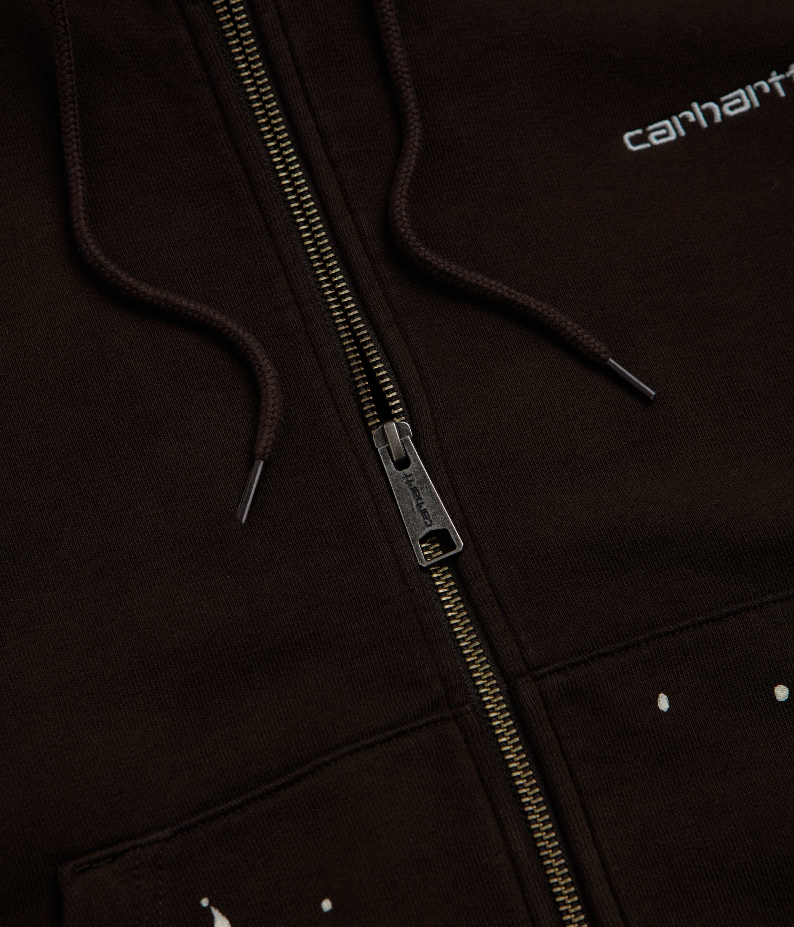 Carhartt Hooded Painter Jacket - Tobacco Destroy Wash / Splatter