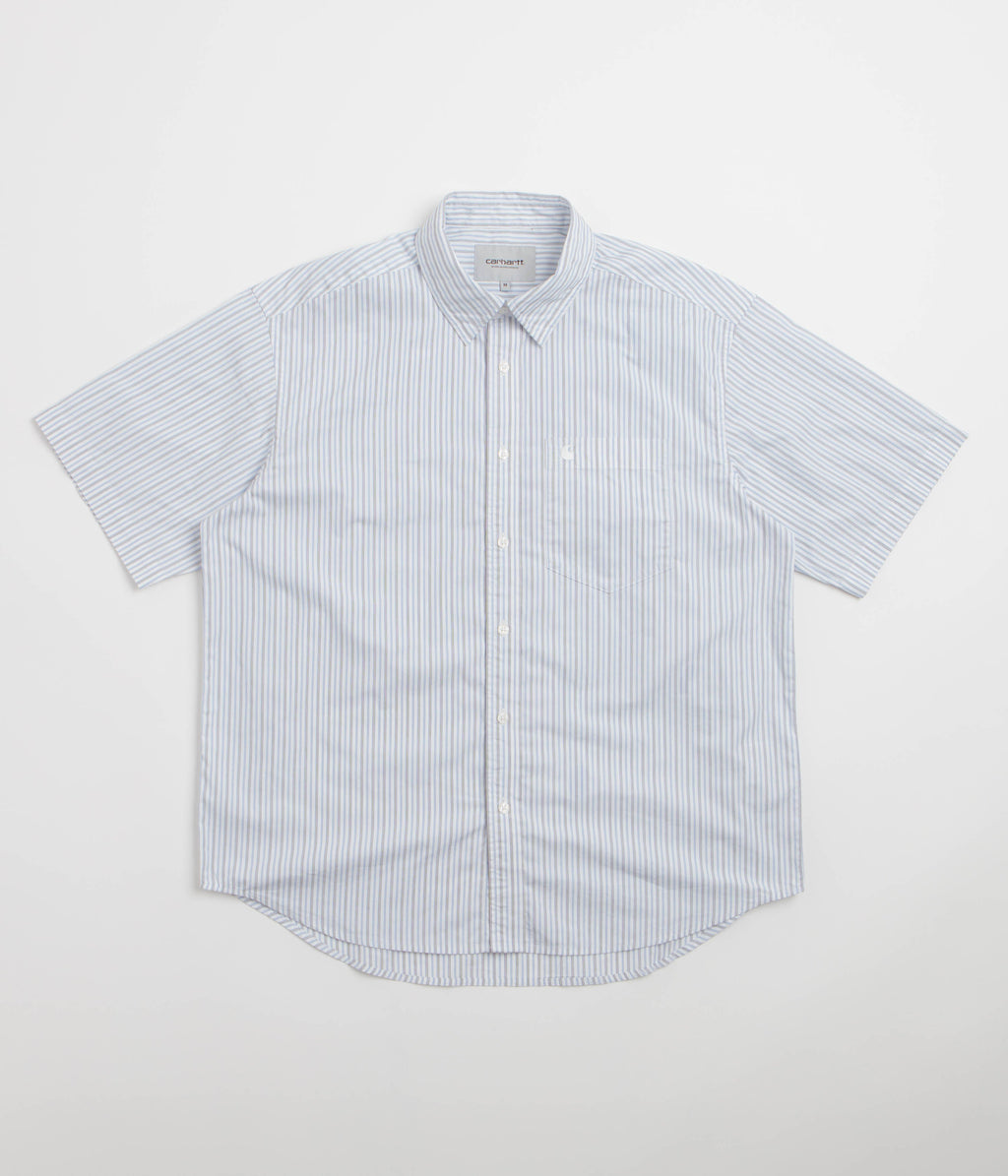 Carhartt Keene Short Sleeve Shirt - Keene Stripe / White