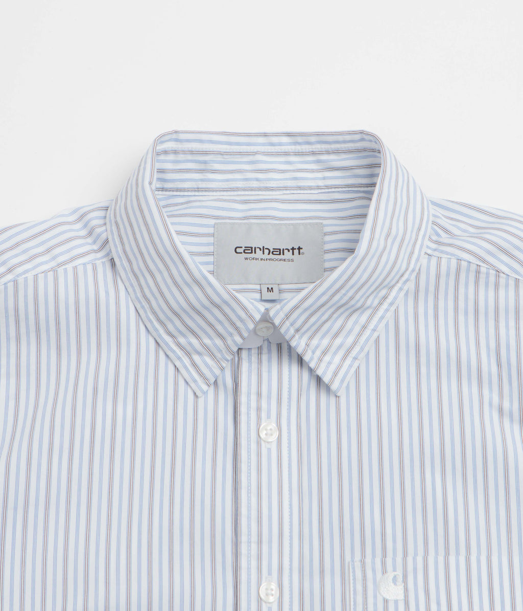 Carhartt Keene Short Sleeve Shirt - Keene Stripe / White