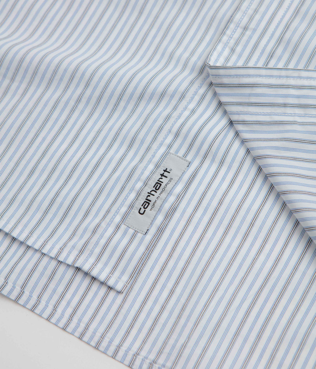 Carhartt Keene Short Sleeve Shirt - Keene Stripe / White