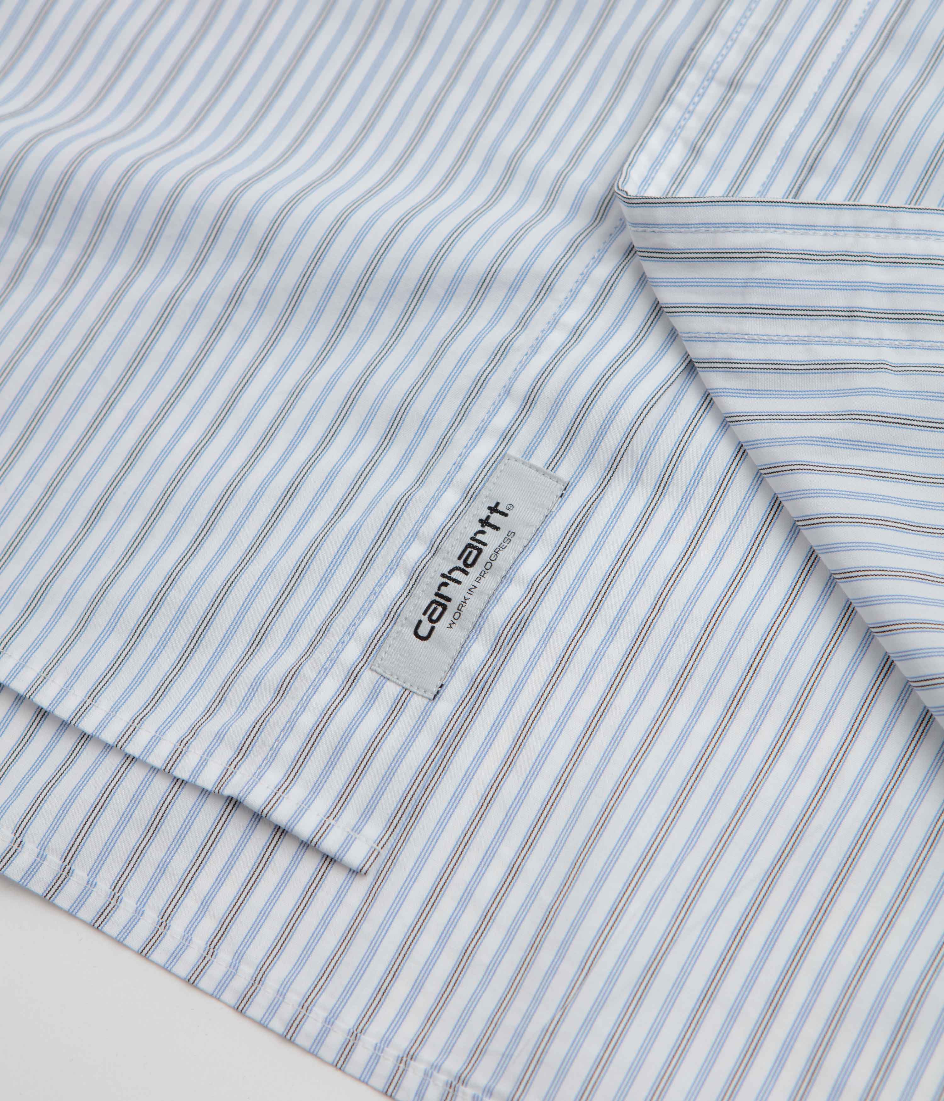 Carhartt Keene Short Sleeve Shirt - Keene Stripe / White