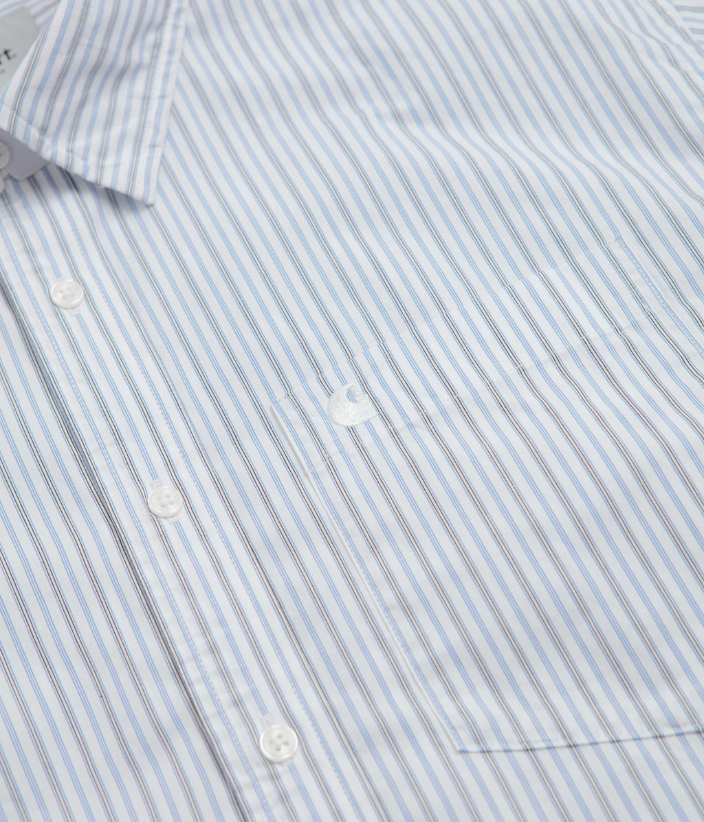 Carhartt Keene Short Sleeve Shirt - Keene Stripe / White