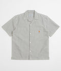 Carhartt Leavel Short Sleeve Shirt - Leavel Stripe / Black / Wax