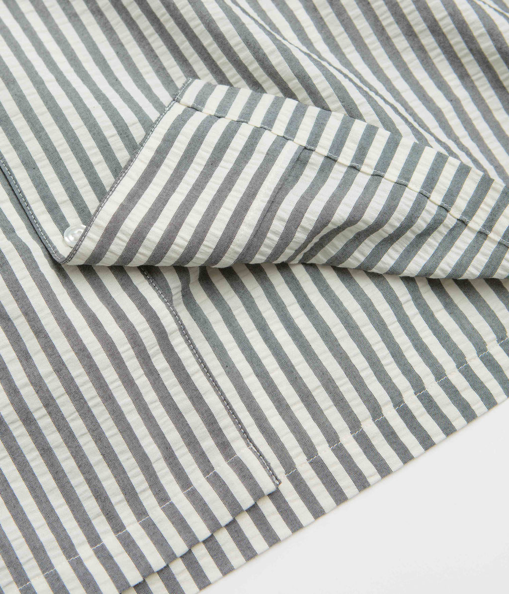 Carhartt Leavel Short Sleeve Shirt - Leavel Stripe / Black / Wax