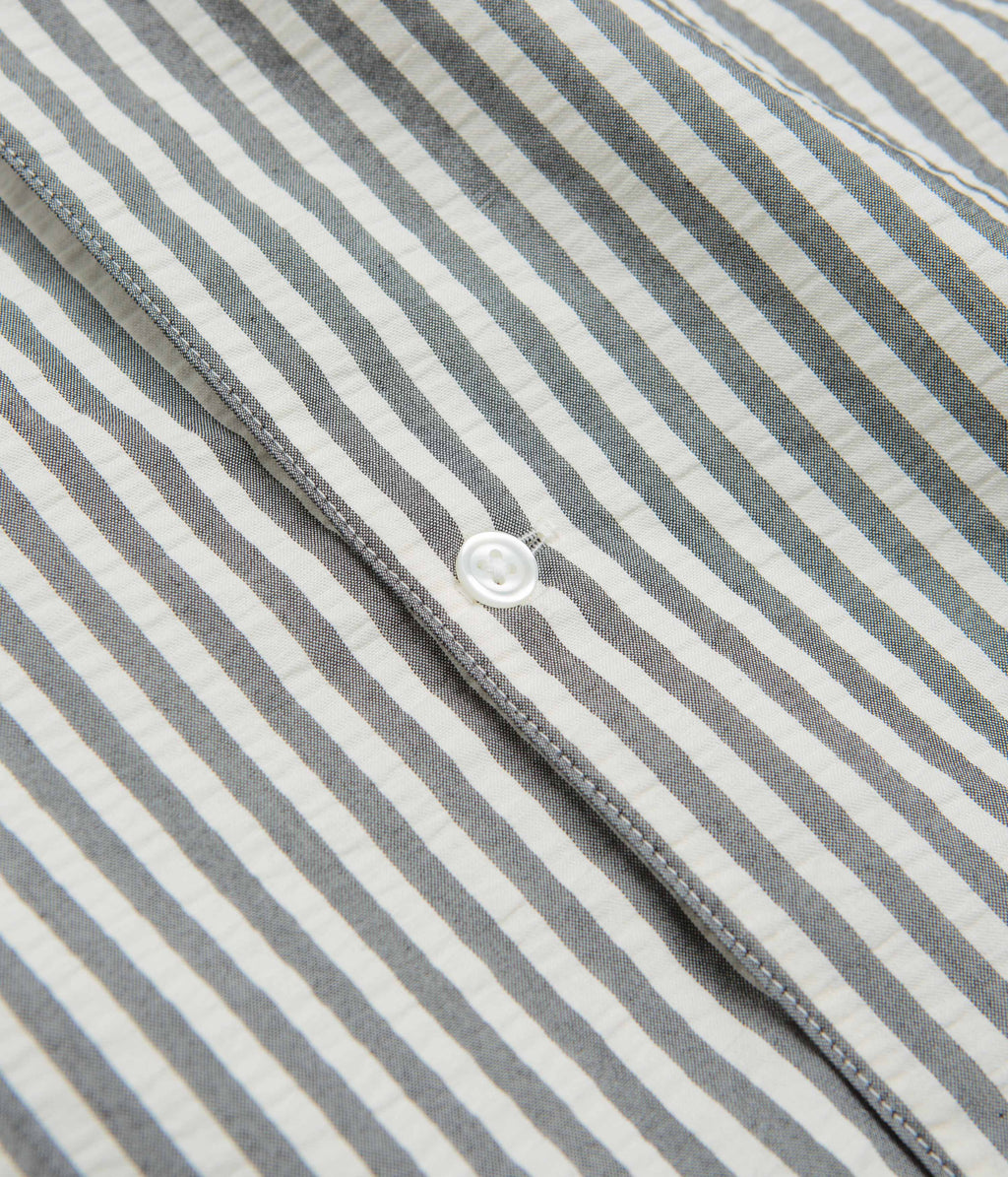 Carhartt Leavel Short Sleeve Shirt - Leavel Stripe / Black / Wax