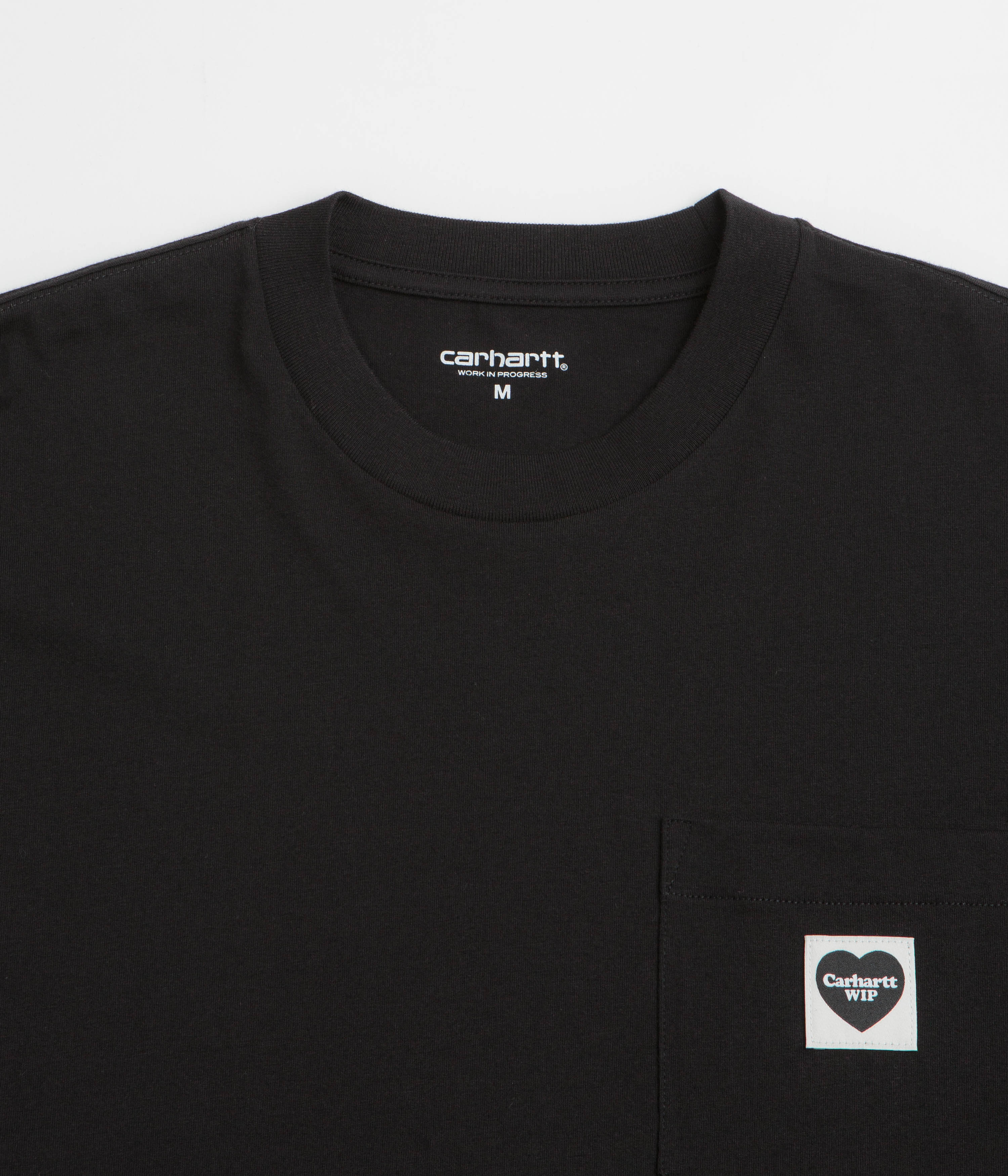Carhartt Pocket Heart T-Shirt - Black / Black