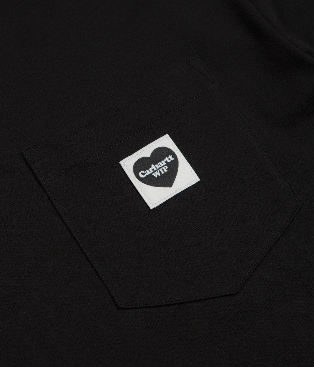 Carhartt Pocket Heart T-Shirt - Black / Black
