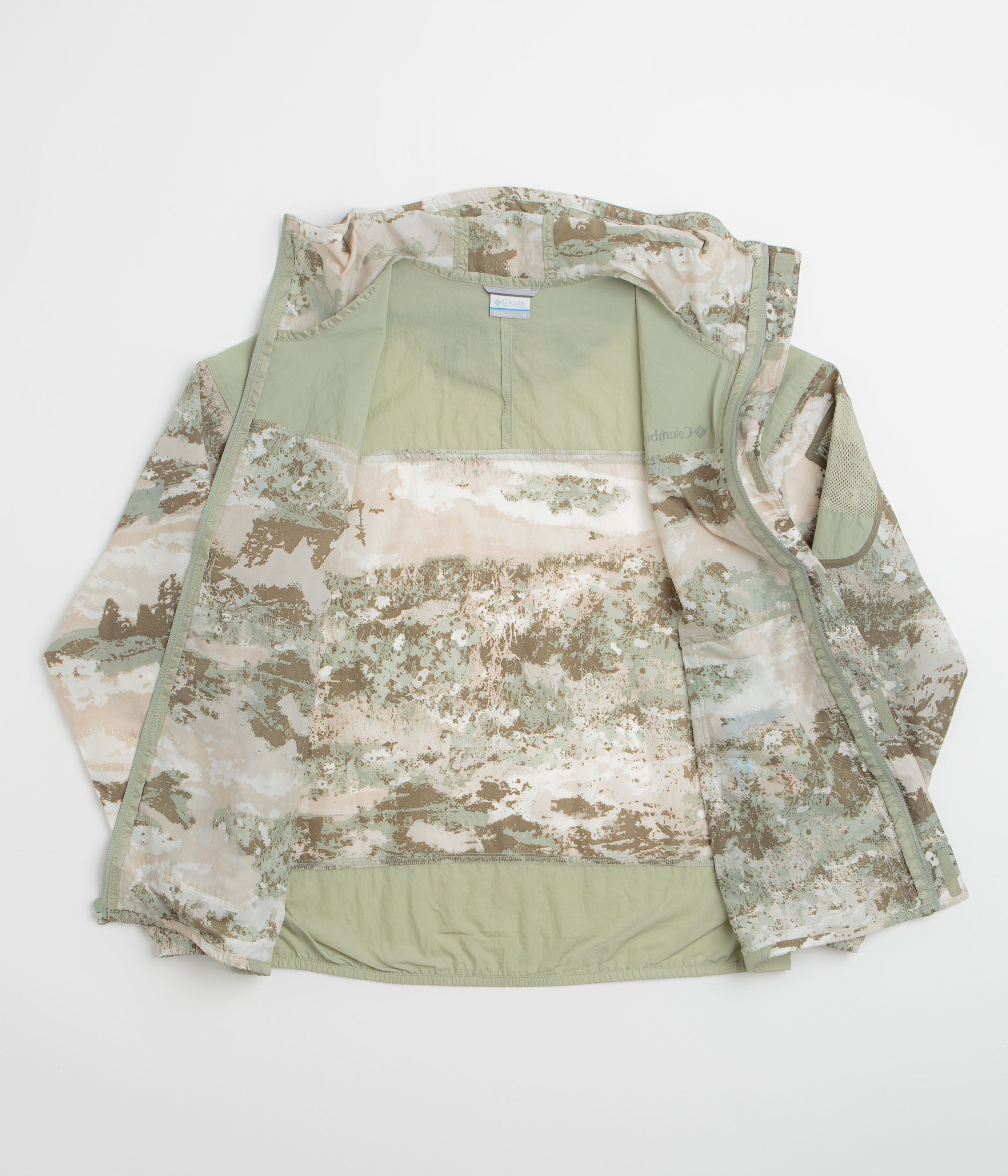 Columbia Challenger II Printed Windbreaker Jacket - Safari Fieldaze / Safari