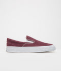 Converse One Star CC Slip Pro Shoes - Deep Bordeaux / White / White