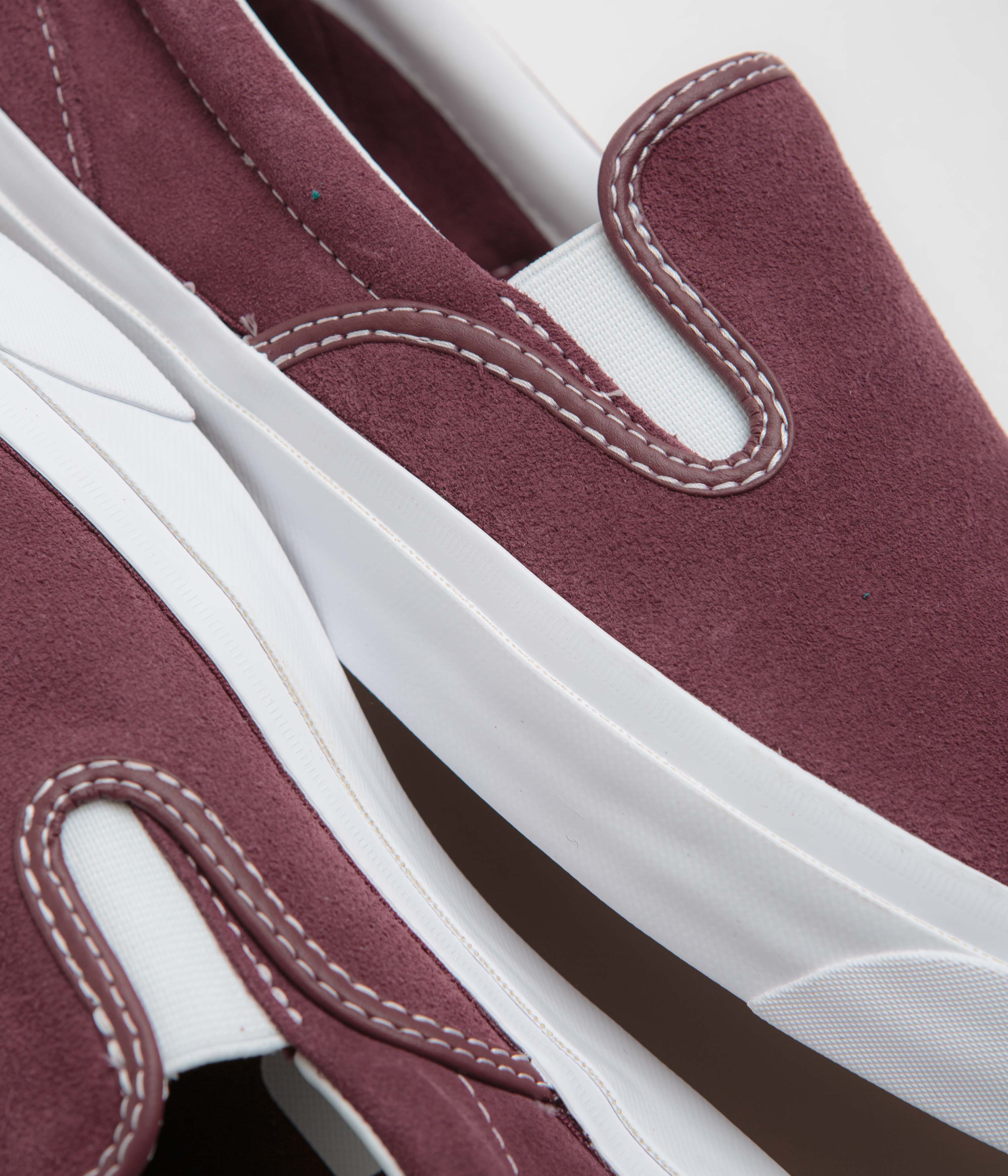 Converse One Star CC Slip Pro Shoes - Deep Bordeaux / White / White