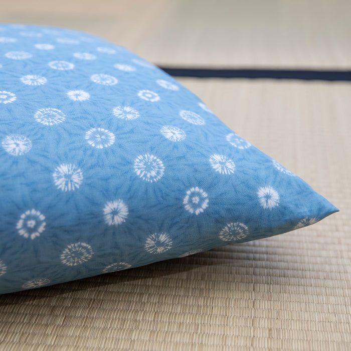 Dandelion Blue Throw Pillow