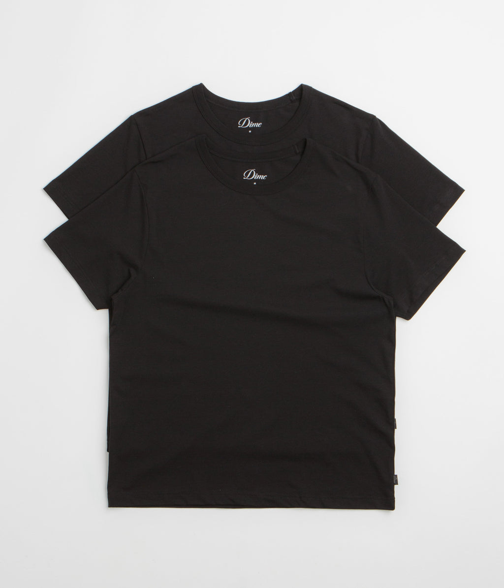 Dime Basic T-Shirts (2 Pack) - Black