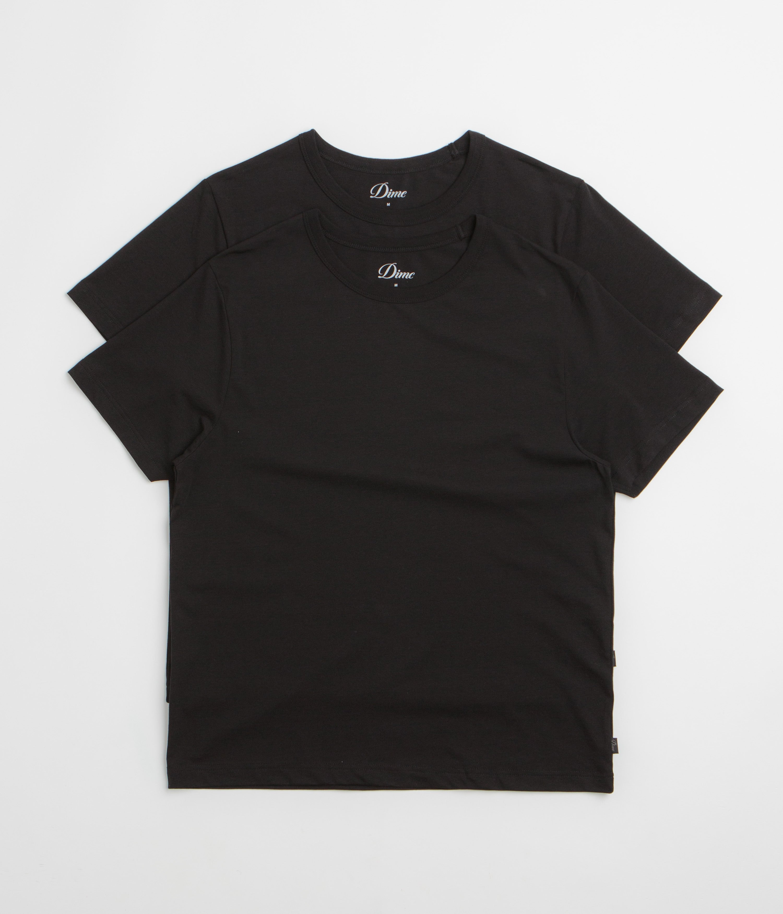 Dime Basic T-Shirts (2 Pack) - Black