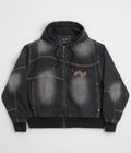 Dime Hooded Utility Jacket - Sandblasted Black