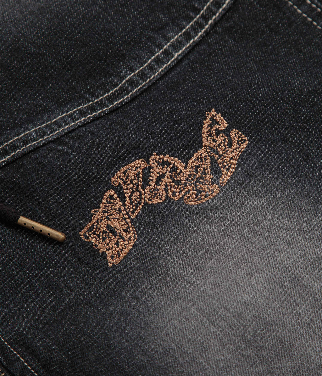 Dime Hooded Utility Jacket - Sandblasted Black