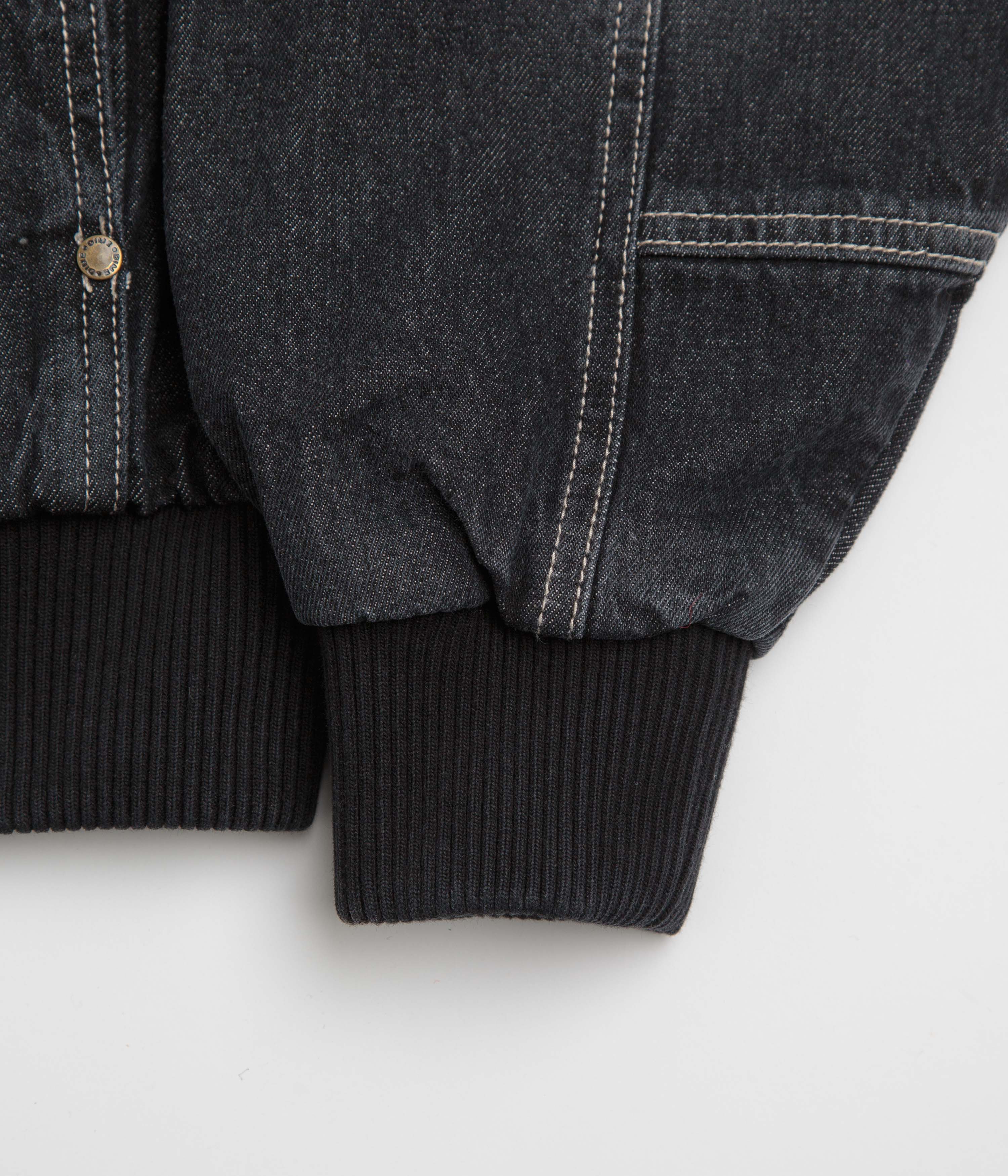 Dime Hooded Utility Jacket - Sandblasted Black