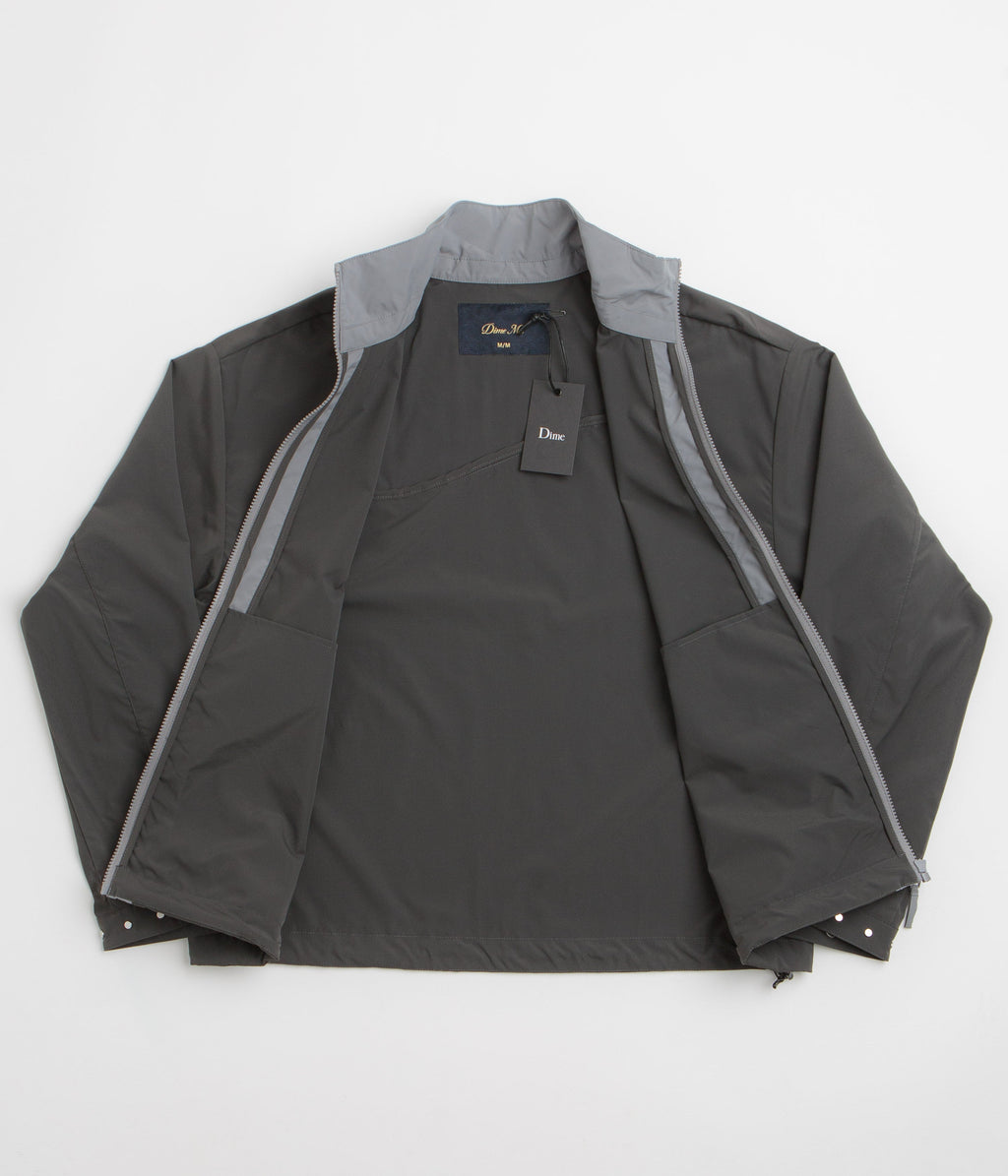 Dime Two Tone Windbreaker Jacket - Charcoal