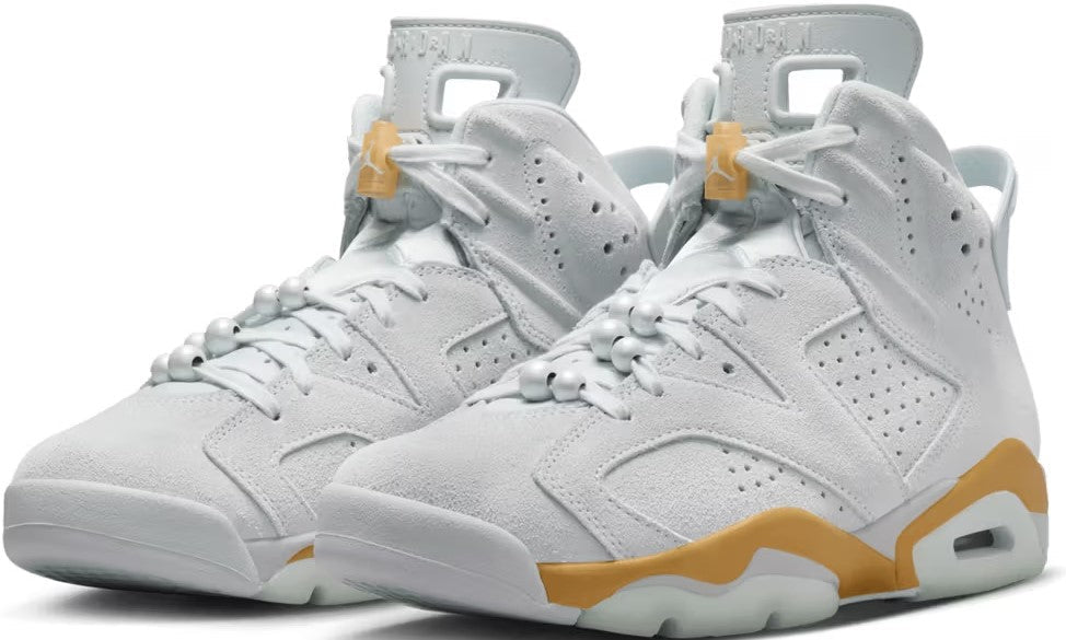 Women's Jordan 6 Retro "Pearl" Pure Platinum/Glacier Blue (DQ4914 074)