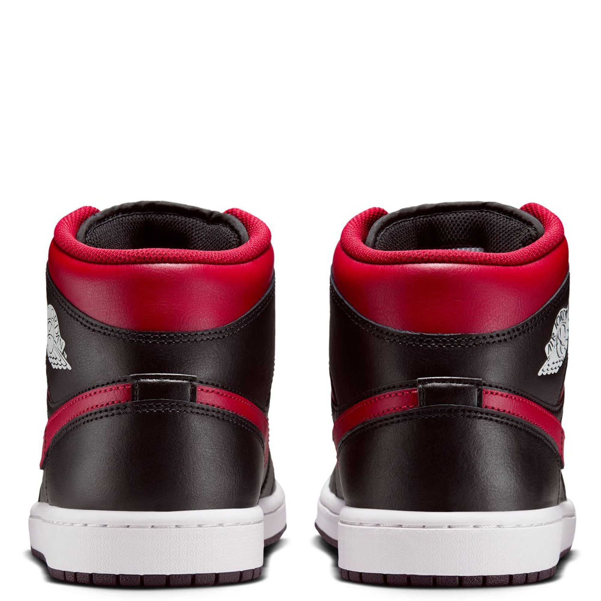 Men's Jordan 1 Mid Black/Varsity Red-Summit White (DQ8426 067)