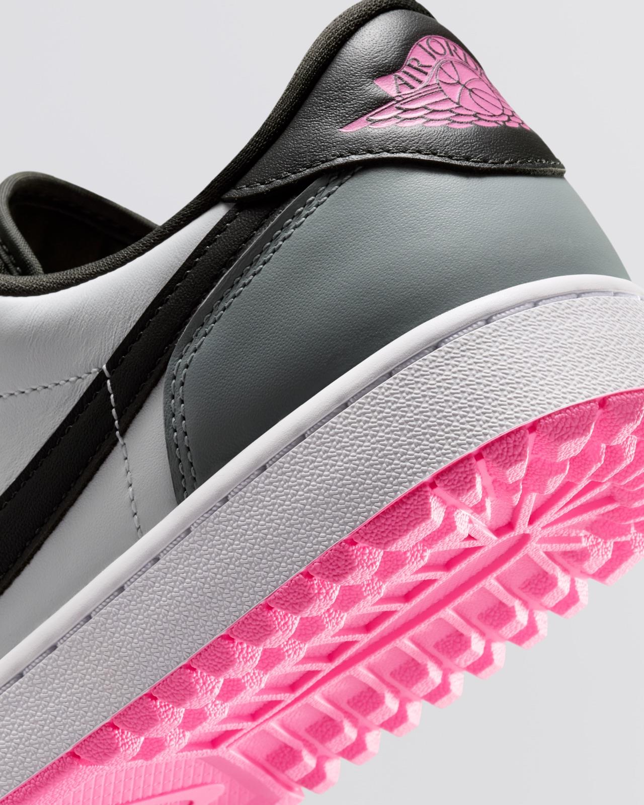 Air Jordan 1 Low Spikeless Golf Shoes White/Sequioa/Light Pumice/Pink Glow
