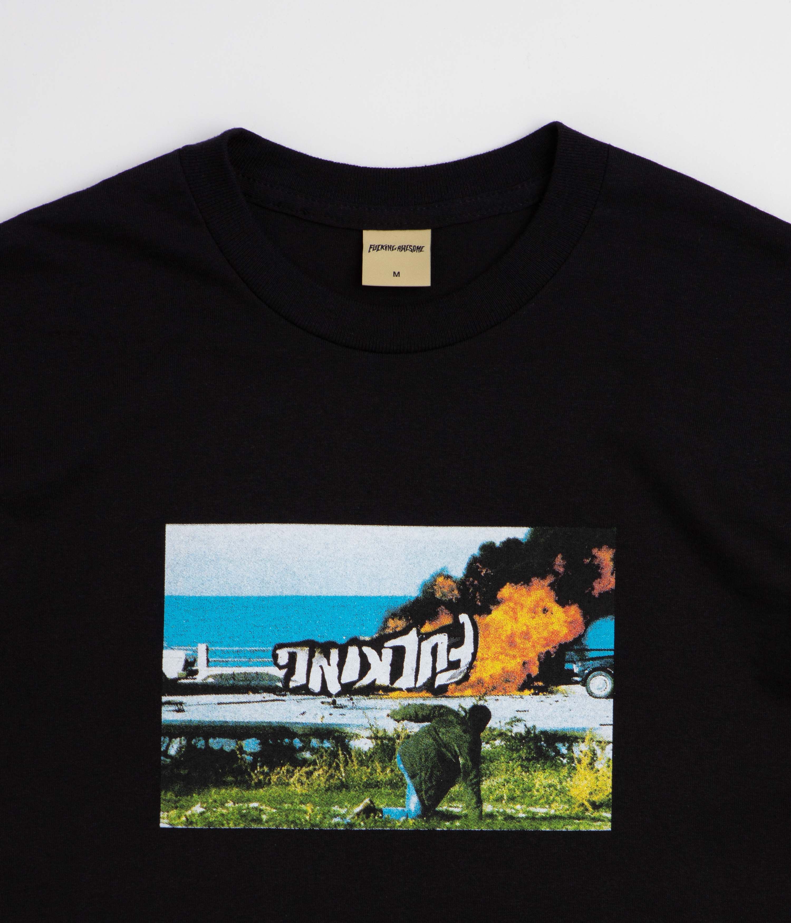 Fucking Awesome Car Burn T-Shirt - Black
