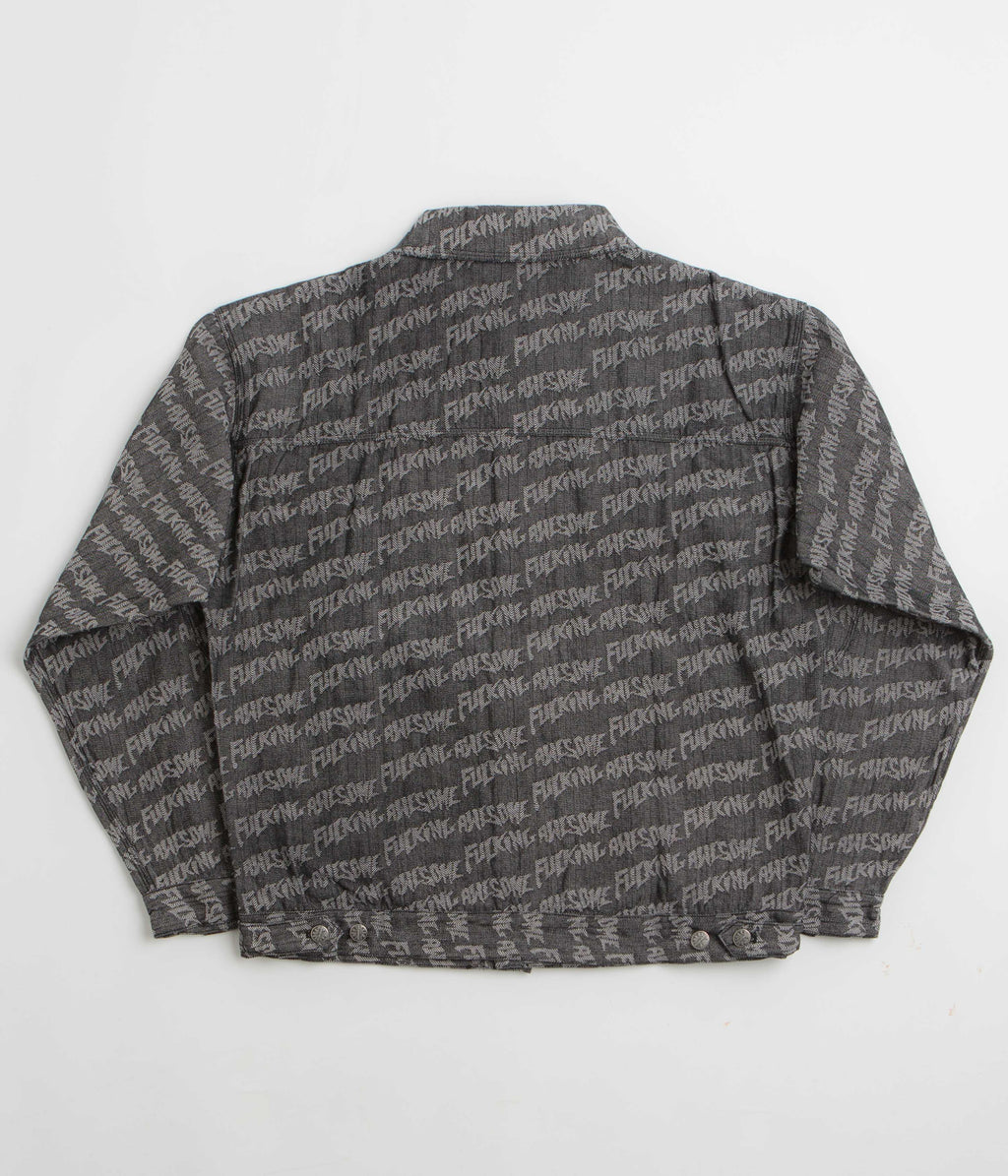 Fucking Awesome Herringbone Work Jacket - Black / Light Grey