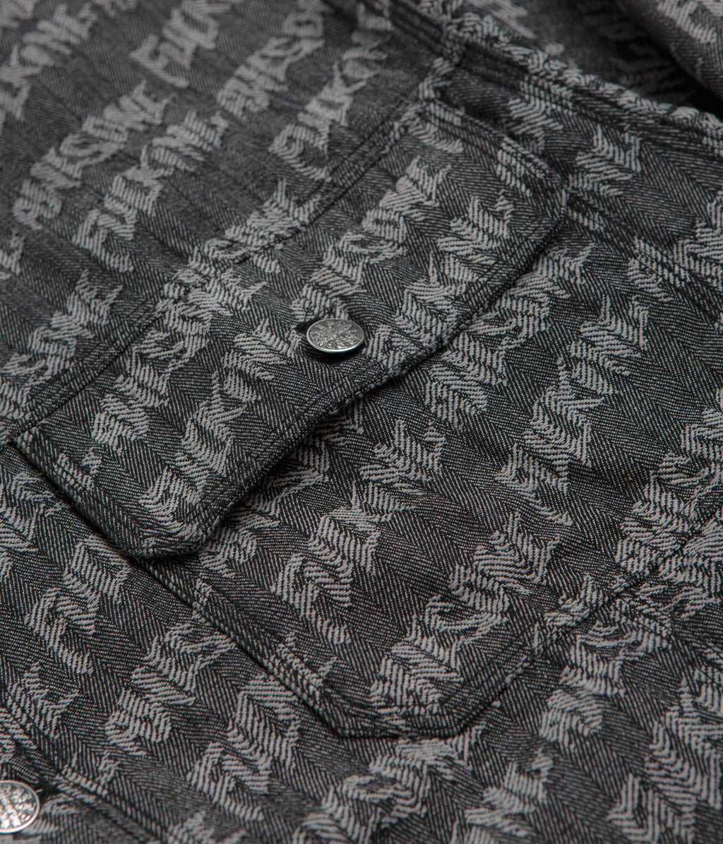Fucking Awesome Herringbone Work Jacket - Black / Light Grey