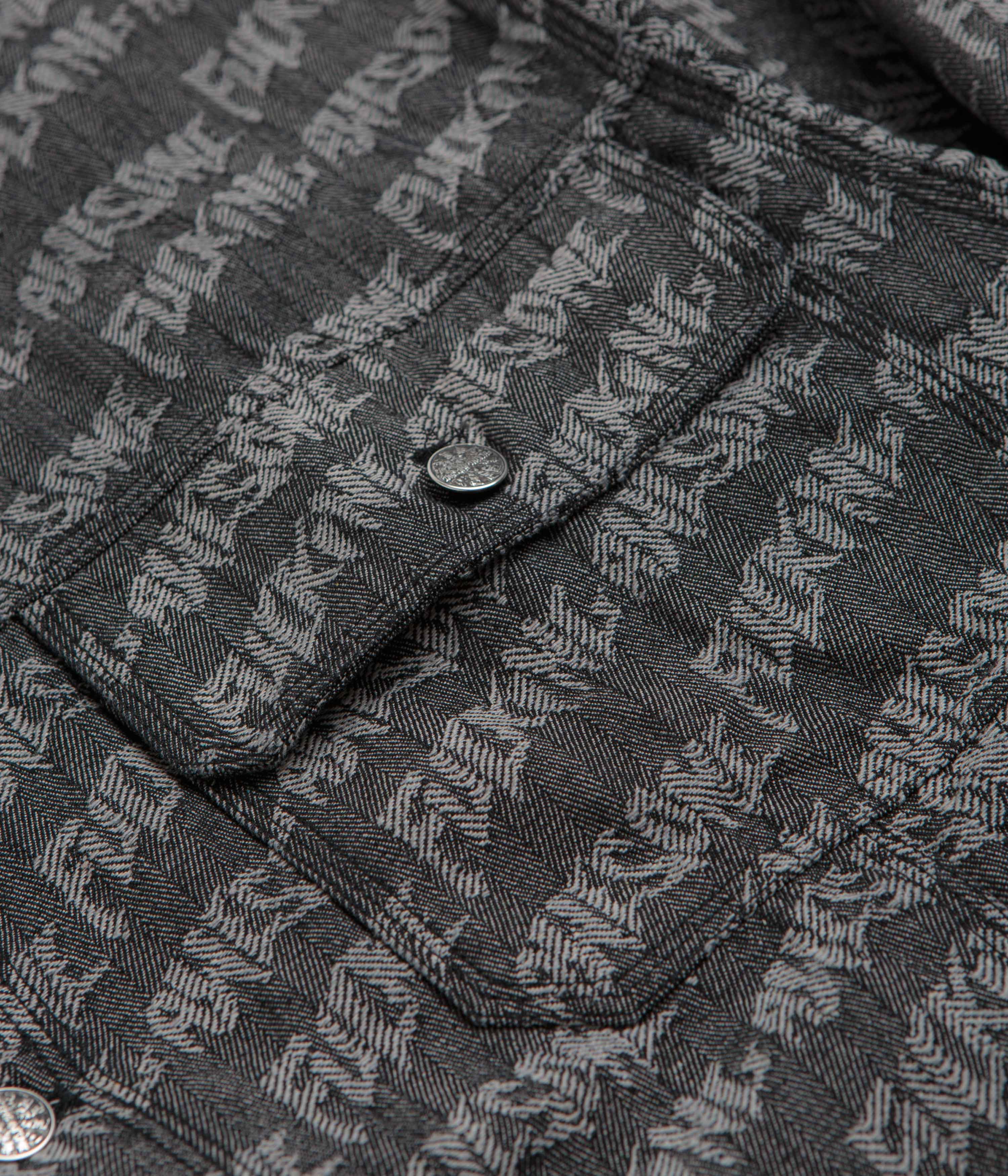 Fucking Awesome Herringbone Work Jacket - Black / Light Grey