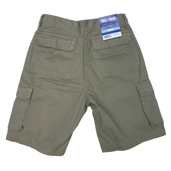 FULL BLUE MENS CARGO TWILL SHORTS
